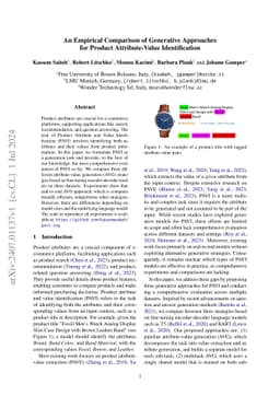 An Empirical Comparison of Generative Approaches for Product
  Attribute-Value Identification