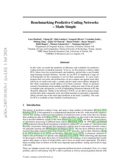 Benchmarking Predictive Coding Networks -- Made Simple
