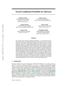 Neural Conditional Probability for Inference
