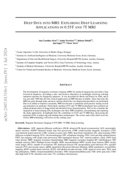 Deep Dive into MRI: Exploring Deep Learning Applications in 0.55T and 7T
  MRI