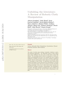 Unfolding the Literature: A Review of Robotic Cloth Manipulation