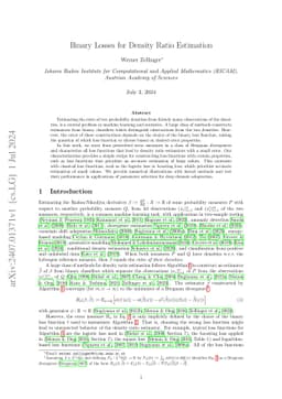 Binary Losses for Density Ratio Estimation