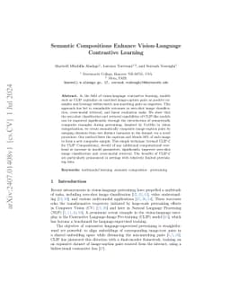 Semantic Compositions Enhance Vision-Language Contrastive Learning