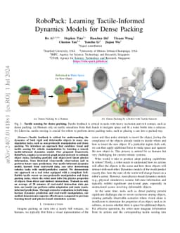RoboPack: Learning Tactile-Informed Dynamics Models for Dense Packing