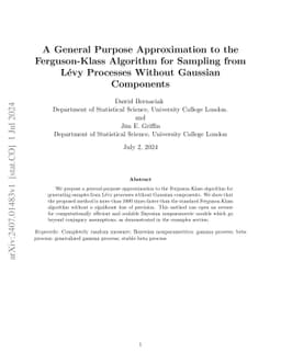 A General Purpose Approximation to the Ferguson-Klass Algorithm for
  Sampling from Lévy Processes Without Gaussian Components