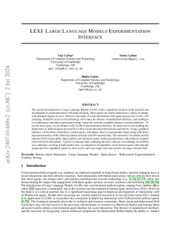 LEXI: Large Language Models Experimentation Interface