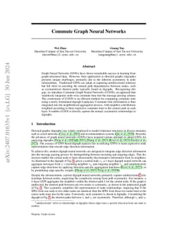 Commute Graph Neural Networks