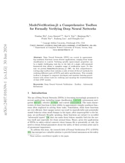 ModelVerification.jl: a Comprehensive Toolbox for Formally Verifying
  Deep Neural Networks