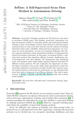 SeFlow: A Self-Supervised Scene Flow Method in Autonomous Driving