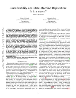 Linearizability and State-Machine Replication: Is it a match?