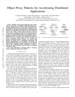 Object Proxy Patterns for Accelerating Distributed Applications