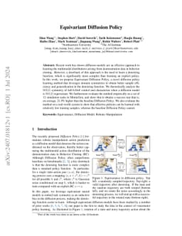 Equivariant Diffusion Policy