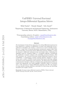 UniFIDES: Universal Fractional Integro-Differential Equation Solvers