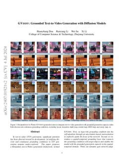 GVDIFF: Grounded Text-to-Video Generation with Diffusion Models