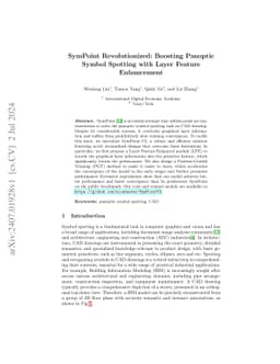SymPoint Revolutionized: Boosting Panoptic Symbol Spotting with Layer
  Feature Enhancement