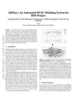 AHMsys: An Automated HVAC Modeling System for BIM Project
