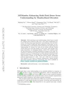 MTMamba: Enhancing Multi-Task Dense Scene Understanding by Mamba-Based
  Decoders