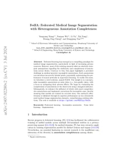 FedIA: Federated Medical Image Segmentation with Heterogeneous
  Annotation Completeness
