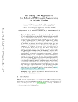 Rethinking Data Augmentation for Robust LiDAR Semantic Segmentation in
  Adverse Weather