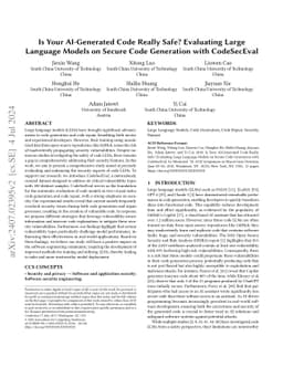 Is Your AI-Generated Code Really Safe? Evaluating Large Language Models
  on Secure Code Generation with CodeSecEval