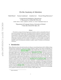 On the Anatomy of Attention
