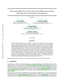 Scalable Multi-Output Gaussian Processes with Stochastic Variational
  Inference