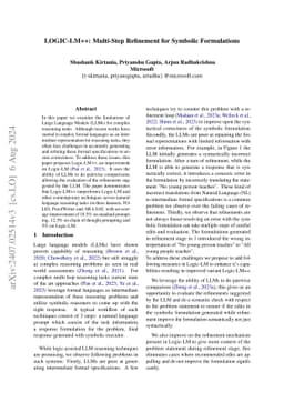LOGIC-LM++: Multi-Step Refinement for Symbolic Formulations