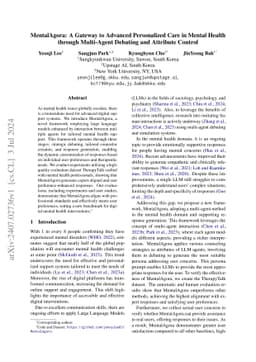 MentalAgora: A Gateway to Advanced Personalized Care in Mental Health
  through Multi-Agent Debating and Attribute Control