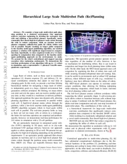Hierarchical Large Scale Multirobot Path (Re)Planning