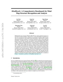 MindBench: A Comprehensive Benchmark for Mind Map Structure Recognition
  and Analysis