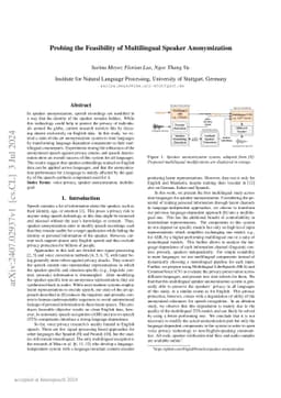 Probing the Feasibility of Multilingual Speaker Anonymization