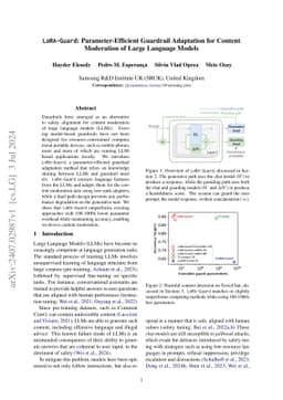 LoRA-Guard: Parameter-Efficient Guardrail Adaptation for Content
  Moderation of Large Language Models
