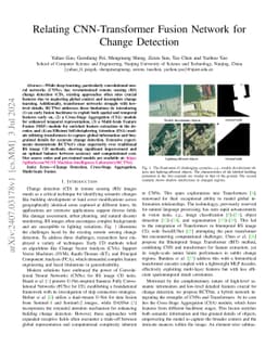 Relating CNN-Transformer Fusion Network for Change Detection
