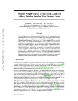 Revisiting Nearest Neighbor for Tabular Data: A Deep Tabular Baseline Two Decades Later
