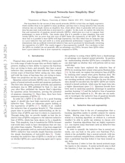 Do Quantum Neural Networks have Simplicity Bias?