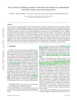 For a semiotic AI: Bridging computer vision and visual semiotics for
  computational observation of large scale facial image archives