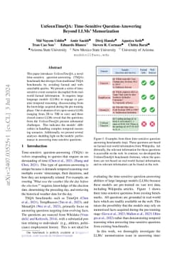 UnSeenTimeQA: Time-Sensitive Question-Answering Beyond LLMs'
  Memorization