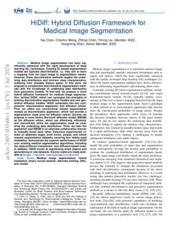 HiDiff: Hybrid Diffusion Framework for Medical Image Segmentation