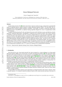 Green Multigrid Network