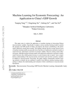 Machine Learning for Economic Forecasting: An Application to China's GDP
  Growth
