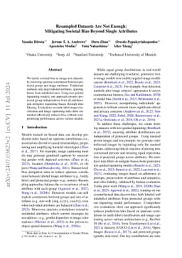 Resampled Datasets Are Not Enough: Mitigating Societal Bias Beyond
  Single Attributes