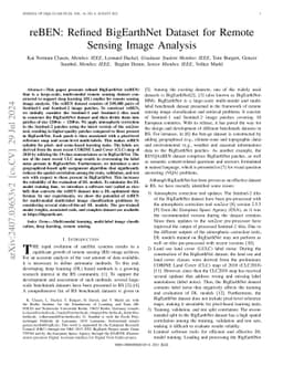 reBEN: Refined BigEarthNet Dataset for Remote Sensing Image Analysis
