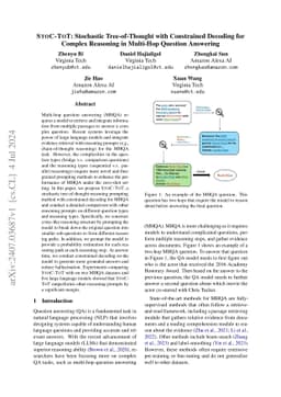 STOC-TOT: Stochastic Tree-of-Thought with Constrained Decoding for
  Complex Reasoning in Multi-Hop Question Answering