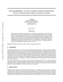 GraphCNNpred: A stock market indices prediction using a Graph based deep
  learning system