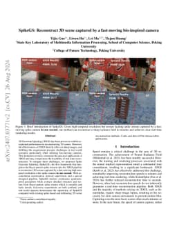 SpikeGS: Reconstruct 3D scene via fast-moving bio-inspired sensors