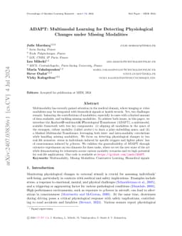 ADAPT: Multimodal Learning for Detecting Physiological Changes under
  Missing Modalities