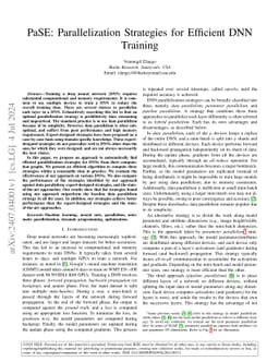 PaSE: Parallelization Strategies for Efficient DNN Training