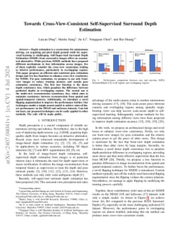 Towards Cross-View-Consistent Self-Supervised Surround Depth Estimation