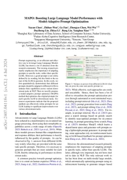MAPO: Boosting Large Language Model Performance with Model-Adaptive
  Prompt Optimization