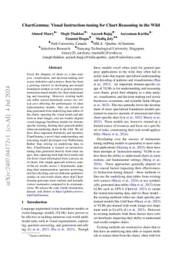 ChartGemma: Visual Instruction-tuning for Chart Reasoning in the Wild